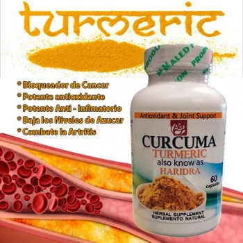 Curcuma - Turmeric - Haridra  ORGANIC 60 caps