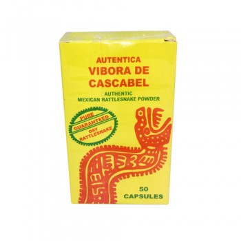 Authentic Mexican Rattlesnake Powder 50 Capsules
