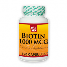 Biotin 1000 MCG Dietary Supplement 120 Caps