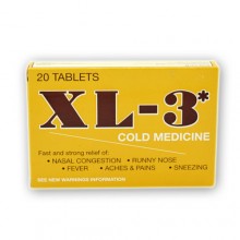 XL-3 Cold Medicine 20 Tablets